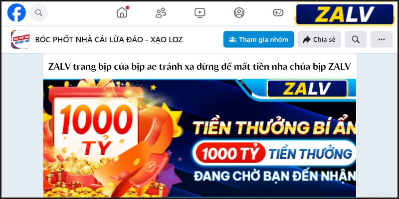 Hình ảnh trích xuất từ bài bóc phốt ZALV lừa đảo